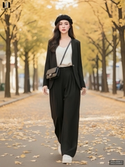 Quần ống rộng Unaa dễ mặc, thoải mái, mềm mịn UNQU2509001