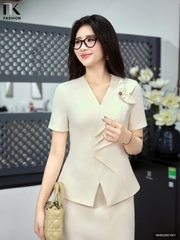 Set kí giả ly eo + chân váy A gọn gàng, lịch sự NKBD2601001