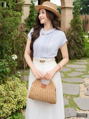 Sơ mi mí vạt nẹp NKSM2606002 ( Áo rời không kèm QU/CV/PK )