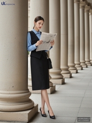 Gile cúc eo thanh lịch nữ tính UKSM2506012