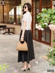 Sơ mi thô hoa cổ sen NKSM2606017 ( Áo rời không bao gồm QU/CV/PK )