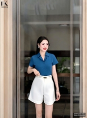 Áo Thun Cổ Ve Thời Trang Công Sở NK Fashion Basic, Trẻ Trung, Tinh Tế, Chất Vải Mềm NKAT2501006
