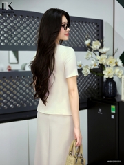 Set kí giả ly eo + chân váy A gọn gàng, lịch sự NKBD2601001
