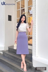 Chân Váy Chữ A UK FASHION Thiết Kế Basic Thanh Lịch Chất Vải Nhập Hàn Cao Cấp Không Nhăn UKCV2304002