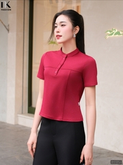 Áo Thun Cổ Tàu Basic, Trẻ Trung, Nữ Tính, Chất Vải Mềm Mại NKAT2502010