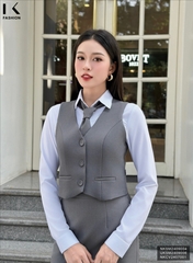 GHILE cúc bọc nhẹ nhàng, tinh tế, ghép set vest đẹp NKSM2409004