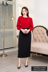 NK FASHION Áo Sơ Mi Xếp Sườn Luxury, Sang Chảnh NKSM2310009