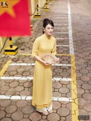 Áo dài 2 tà tơ ánh kim xinh điệu NKDV2507001 ( ko kèm quần + PK)