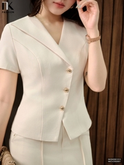 Ki giả cổ ve đơn 2 lớp dịu dàng NKSM2601012