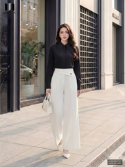 Quần ống rộng vạt thoải mái, mát mượt UNQU2512003