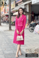 NK Fashion Chân Váy Dáng A Chất Liệu Dạ Text Có Lớp Lót Dày Dặn NKCV2311001