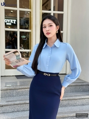 Sơ mi mí nẹp dài tay lịch sự, duyên dáng UKSM2409006