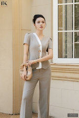 Quần ống đứng LUXURY kiểu dáng dễ mặc,lên đồ chảnh LUQU25060011