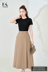 Thắt Lưng, Đai Da Chữ Nhật Ánh Đồng Nữ NK Fashion Bản Nhỏ, Đẹp Dây, Nịt Quần Áo Nữ Nhỏ Xinh Hàn Quốc NKPK2312003