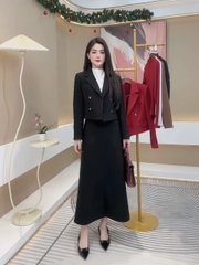 Áo khoác dạ cổ vẻ giao cúc đẹp mà ấm áp NKAK2511008