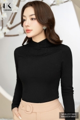 ÁO LEN PHỐI CỔ THỜI TRANG, GIỮ NHIỆT TỐT NKAL2311005