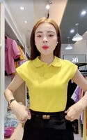 NK Fashion Áo Thun Cổ Bẻ Tay Chờm Basic Công Sở Nữ Thiết Kế Cách Điệu, Thanh Lịch, Thoải Mái, Trẻ Trung NKAT2403001