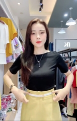 NK Fashion Áo Thun Tay Lỡ Cổ Thuyền Trẻ Trung, Thoải Mái NKAT2403004