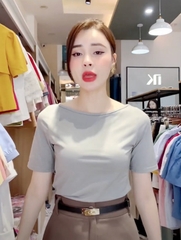 NK Fashion Áo Thun Tay Lỡ Cổ Thuyền Trẻ Trung, Thoải Mái NKAT2403004