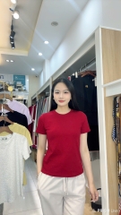 Áo Thun Cổ Tròn Croptop 25, Năng Động Vải Mềm Mịn NKAT2502005