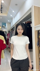 Áo Thun Cổ Tròn Croptop 25, Năng Động Vải Mềm Mịn NKAT2502005