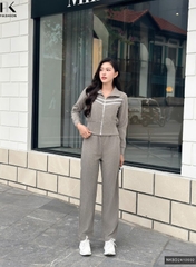 Bộ Đồ Nhung Khoá Kéo NK Fashion Công Sở Nữ Trẻ Trung, Thoải mái Vải Mềm Mịn NKBD2410002