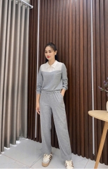 Bộ Đồ Thể Thao Phối Cổ NK Fashion Công Sở Nữ Năng Động, Thoải Mái Vải Mềm Mịn NKBD2410003