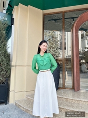 Chân Váy Dài Xếp Ly NK Fashion Công Sở Nữ Thiết Kế Basic Sang Trọng, Chất Liệu Vải Nhập Hàn Co Giãn, Mềm Mịn NKCV2401003