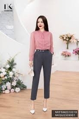 NK FASHION Quần Baggy 3 Cúc Chéo NKQU2309001