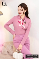 Áo Sơ Mi Dài Tay Cổ Đức Nẹp Dấu Khuy cơ bản phù hợp nhiều kiểu dáng NKSM2010011 ( Ko kèm QU/CV/PK)