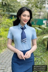 NK Fashion Cà Vạt Kẻ Phụ Kiện Phối Cùng Sơ Mi Cho Nàng Công Sở NKPK2404001