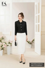 Áo Kí Giả Cổ Sen Thanh Lịch NKSM2308015