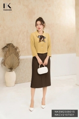Áo Kí Giả Cổ Sen Thanh Lịch NKSM2308015