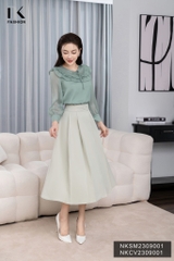 Áo Sơ Mi Dài Tay Tơ Bèo Kép NKSM2309001