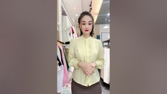 Áo Sơ Mi Cổ Tàu Bèo Dọc Thân NK Fashion Tiểu Thư, Nữ Tính Thời Trang NKSM2309003