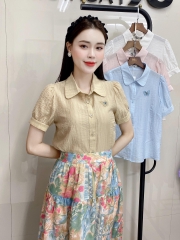 Áo Sơ Mi Cổ Sen Đính Nơ NK Fashion Trẻ Trung, Nữ Tính Cho Nàng Công Sở NKSM2404015