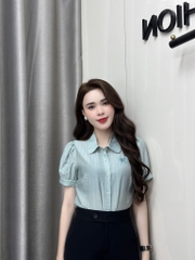 Áo Sơ Mi Cổ Sen Đính Nơ NK Fashion Trẻ Trung, Nữ Tính Cho Nàng Công Sở NKSM2404015