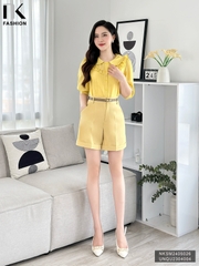 Áo Sơ Mi Bèo Ngực Tay Lỡ NK Fashion Công Sở Nữ Thanh Lịch Vải Mềm Mịn NKSM2405026