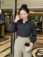 SƠ MI CỔ NƠ TAY BỒNG TRẺ TRUNG, THANH LỊCH NKSM2409002