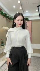 Sơ mi vạt cổ Catina xinh xắn, điệu đà, dễ phối NKSM2510008