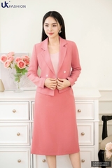 Áo Vest Nữ Công Sở 4 Cúc Croptop Thời Trang Hàn Quốc Cao Cấp Uk Fashion UKAK2210002 Dáng Ngắn Chất Liệu Cao Cấp