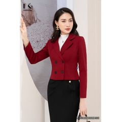 Áo Vest Nữ Công Sở 4 Cúc Croptop Thời Trang Hàn Quốc Cao Cấp Uk Fashion UKAK2210002 Dáng Ngắn Chất Liệu Cao Cấp