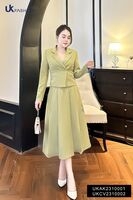 Áo Vest Túi 2 Cúc Bọc NK UKAK2310001 Fashion Thời Trang Công Sở Nữ Đẹp, Thanh Lịch, Sang Trọng, Thiết kế Vải Hàn Cao Cấp