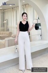 Áo len sát nách cổ tim UK Fashion Trendy, Chất Len Cao Cấp UKFAL2309002