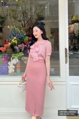 Chân váy bút chì xẻ trước UK fashion dáng dài qua gối,chất liệu mềm mịn, thiết kế công sở cao cấp UKCV2401002