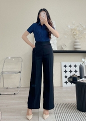 Quần Ống Rộng UK FASHION Thiết Kế Cạp Cao Tôn Dáng Phong Cách Công Sở Chất Vải Nhập Hàn Cao Cấp UKQU2302003