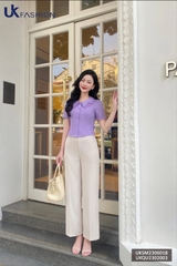 Quần Ống Rộng UK FASHION Thiết Kế Cạp Cao Tôn Dáng Phong Cách Công Sở Chất Vải Nhập Hàn Cao Cấp UKQU2302003