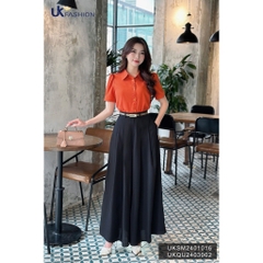 UK Fashion Quần Ống Rộng Xếp Ly Thanh Lịch, Thoải Mái Dễ Phối Cho Nàng Công Sở UKQU2403002