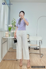 Áo Sơ Mi Ngắn Tay UK FASHION Thiết Kế Cổ Ve 4 Cúc Phối 2 Bên Thanh Lịch Chất Vải Nhập Hàn Cao Cấp UKSM2305018