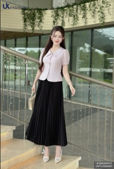 Sơ mi hoa peplum vai bồng UKSM2504013
